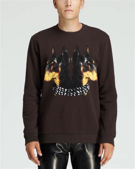 givenchy doberman sweatshirt replica|givenchy crest sweatshirt sale.